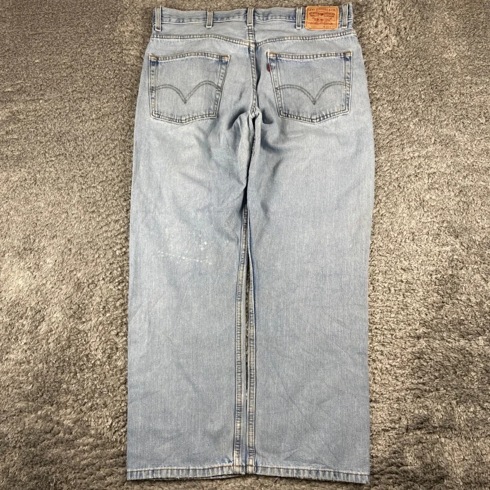 Vintage Levis 505 Jeans Men 38x30 Blue Denim Regular Fit Straight Leg Cotton Y2k